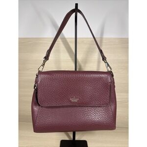 New Kate Spade New York Georgia Carter Leather Shoulder bag Cherrywood NO STRAP
